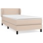 Boxspringbett mit Matratze Cappuccino-Braun 90x200cm Kunstleder