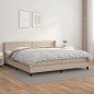 Boxspringbett Matratze Cappuccino-Braun 200x200cm Kunstleder