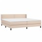 Boxspringbett Matratze Cappuccino-Braun 200x200cm Kunstleder