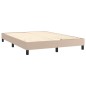 Boxspringbett Matratze Cappuccino-Braun 140x200cm Kunstleder