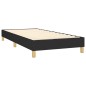 Boxspringbett mit Matratze & LED Schwarz 80x200 cm Stoff