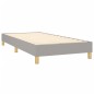 Boxspringbett mit Matratze & LED Hellgrau 80x200 cm Stoff