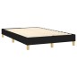 Boxspringbett mit Matratze & LED Schwarz 120x200 cm Stoff