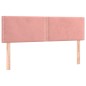 Boxspringbett mit Matratze Rosa 140x200 cm Samt