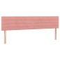 Boxspringbett mit Matratze Rosa 200x200 cm Samt