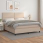 Boxspringbett Matratze Cappuccino-Braun 160x200 cm Kunstleder