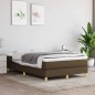 Boxspringbett mit Matratze Dunkelbraun 120x200 cm Stoff