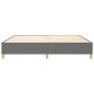 Boxspringbett Dunkelgrau 200x200 cm Stoff