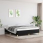 Boxspringbett Schwarz 160x200 cm Stoff