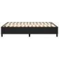 Boxspringbett Schwarz 140x200 cm Kunstleder