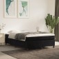 Boxspringbett Schwarz 140x190 cm Samt