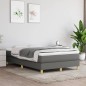 Boxspringbett Dunkelgrau 120x200 cm Stoff