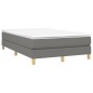 Boxspringbett Dunkelgrau 120x200 cm Stoff