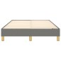 Boxspringbett Dunkelgrau 120x200 cm Stoff