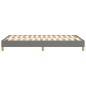 Boxspringbett Dunkelgrau 120x200 cm Stoff