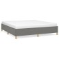 Boxspringbett Dunkelgrau 180x200 cm Stoff