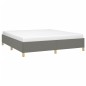 Boxspringbett Dunkelgrau 180x200 cm Stoff