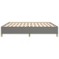 Boxspringbett Dunkelgrau 180x200 cm Stoff