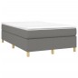 Boxspringbett Dunkelgrau 120x200 cm Stoff