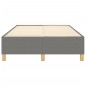 Boxspringbett Dunkelgrau 120x200 cm Stoff