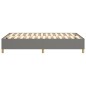 Boxspringbett Dunkelgrau 120x200 cm Stoff