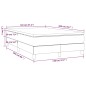 Boxspringbett mit Matratze Dunkelgrau 120x200 cm Stoff