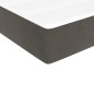 Boxspringbett mit Matratze Dunkelgrau 100x200 cm Samt