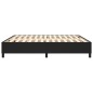 Boxspringbett Schwarz 160x200 cm Kunstleder