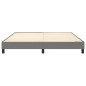 Boxspringbett Dunkelgrau 180x200 cm Stoff