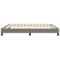 Boxspringbett Dunkelgrau 180x200 cm Stoff