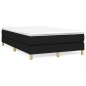 Boxspringbett Schwarz 120x200 cm Stoff