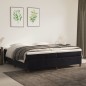 Boxspringbett Schwarz 200x200 cm Samt