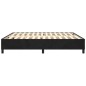 Boxspringbett Schwarz 200x200 cm Samt