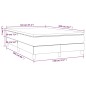 Boxspringbett mit Matratze Schwarz 120x200 cm Samt