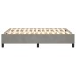 Boxspringbett Hellgrau 140x190 cm Samt