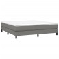 Boxspringbett Dunkelgrau 160x200 cm Stoff