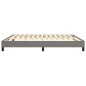 Boxspringbett Dunkelgrau 160x200 cm Stoff