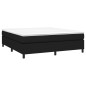 Boxspringbett mit Matratze Schwarz 160x200 cm Stoff