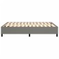 Boxspringbett Dunkelgrau 140x190 cm Stoff