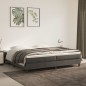 Boxspringbett Dunkelgrau 200x200 cm Samt