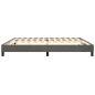 Boxspringbett Dunkelgrau 200x200 cm Samt