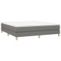 Boxspringbett Dunkelgrau 160x200 cm Stoff