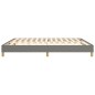 Boxspringbett Dunkelgrau 160x200 cm Stoff