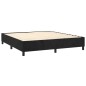 Boxspringbett Schwarz 160x200 cm Samt