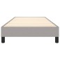 Boxspringbett Hellgrau 90x190 cm Stoff