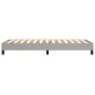 Boxspringbett Hellgrau 90x190 cm Stoff