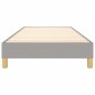 Boxspringbett Hellgrau 100x200 cm Stoff