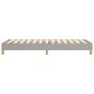 Boxspringbett Hellgrau 100x200 cm Stoff