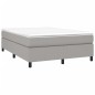 Boxspringbett Hellgrau 140x200 cm Stoff