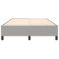 Boxspringbett Hellgrau 140x200 cm Stoff